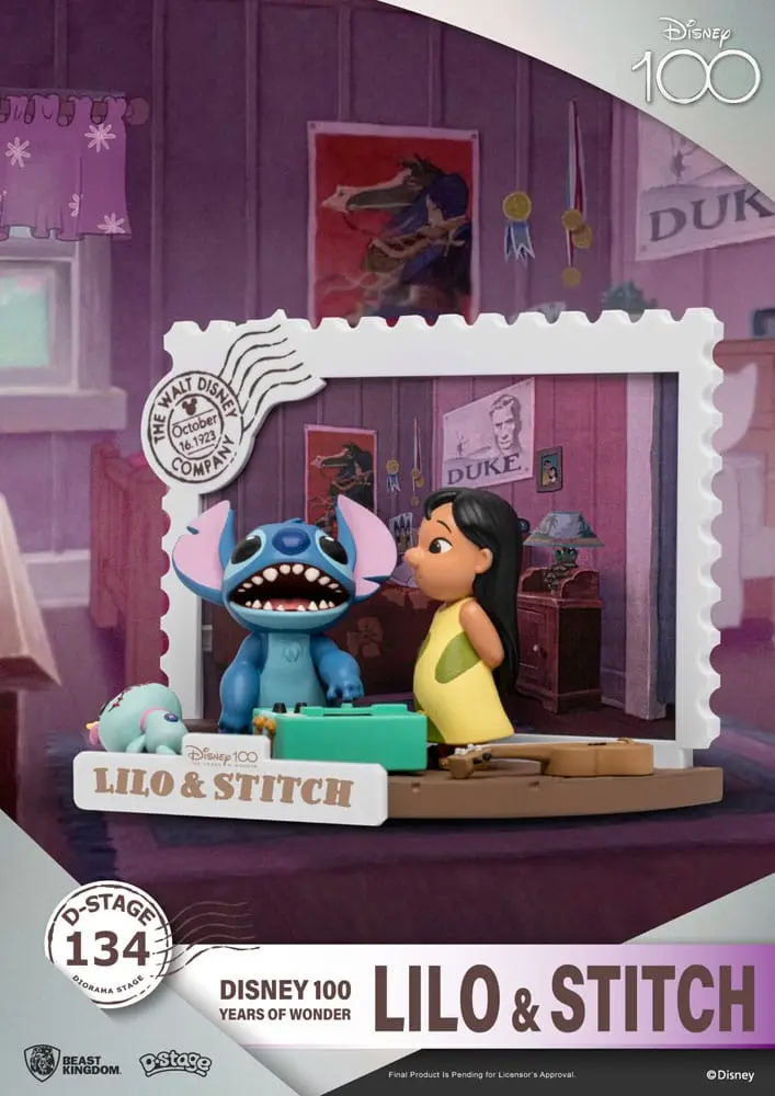 Disney 100 Years of Wonder D-Stage PVC Dioráma Lilo &amp; Stitch 10 cm produktová fotografia