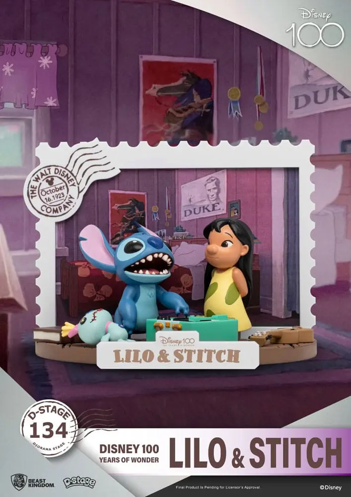 Disney 100 Years of Wonder D-Stage PVC Dioráma Lilo &amp; Stitch 10 cm produktová fotografia