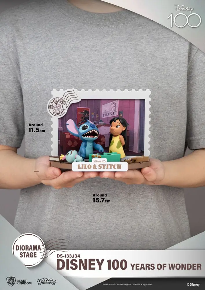 Disney 100 Years of Wonder D-Stage PVC Dioráma Lilo &amp; Stitch 10 cm produktová fotografia