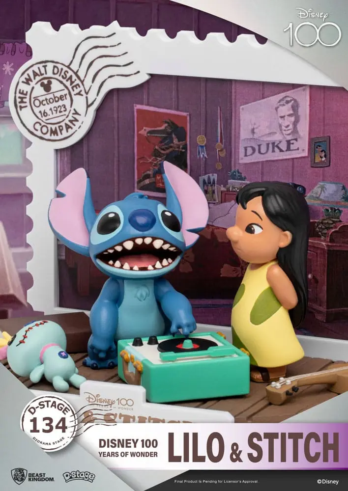 Disney 100 Years of Wonder D-Stage PVC Dioráma Lilo &amp; Stitch 10 cm produktová fotografia