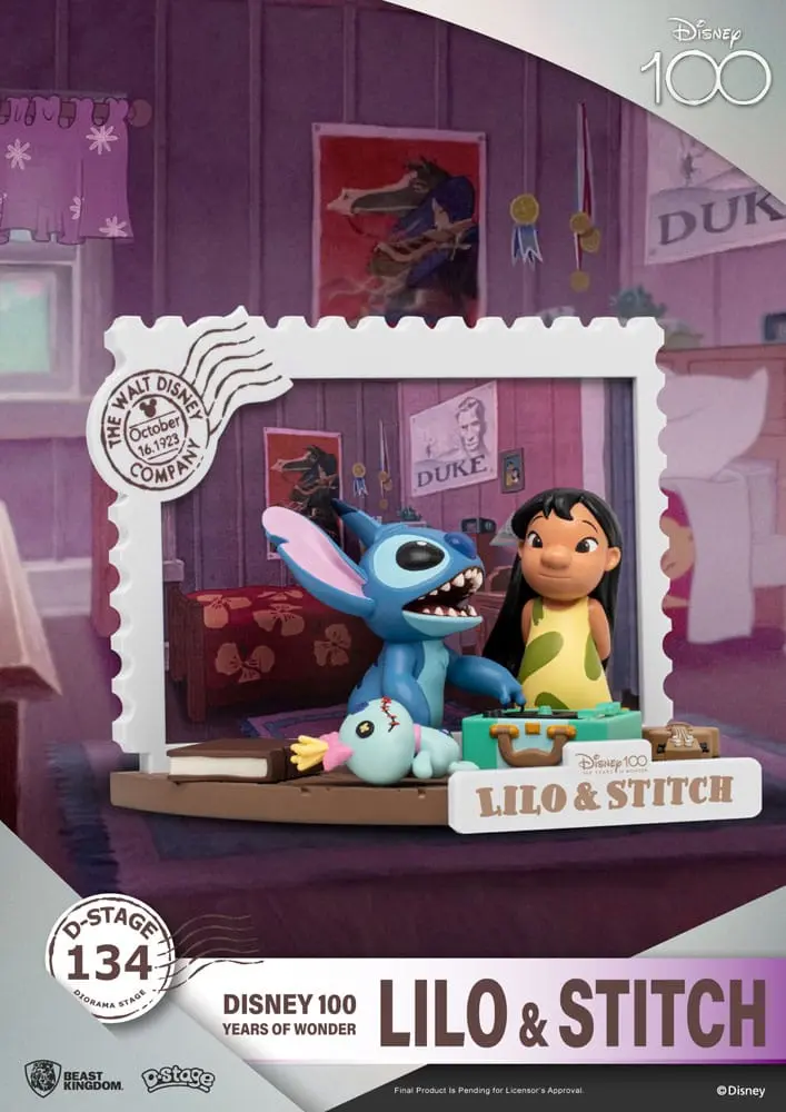 Disney 100 Years of Wonder D-Stage PVC Dioráma Lilo &amp; Stitch 10 cm produktová fotografia
