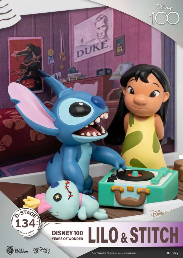 Disney 100 Years of Wonder D-Stage PVC Dioráma Lilo &amp; Stitch 10 cm produktová fotografia
