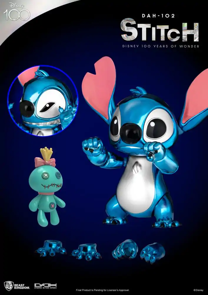 Disney 100 Years of Wonder Dynamic 8ction Heroes Akčná figúrka 1/9 Stitch (Lilo & Stitch) 16 cm termékfotó