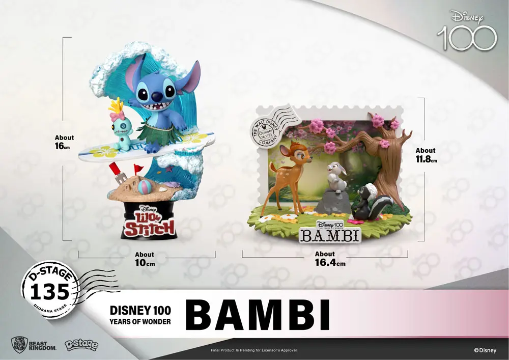 Disney 100th Anniversary D-Stage PVC Dioráma Bambi 12 cm produktová fotografia
