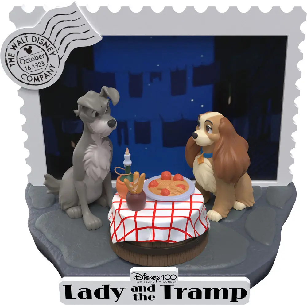Disney 100th Anniversary D-Stage PVC Dioráma Lady And The Tramp 12 cm produktová fotografia