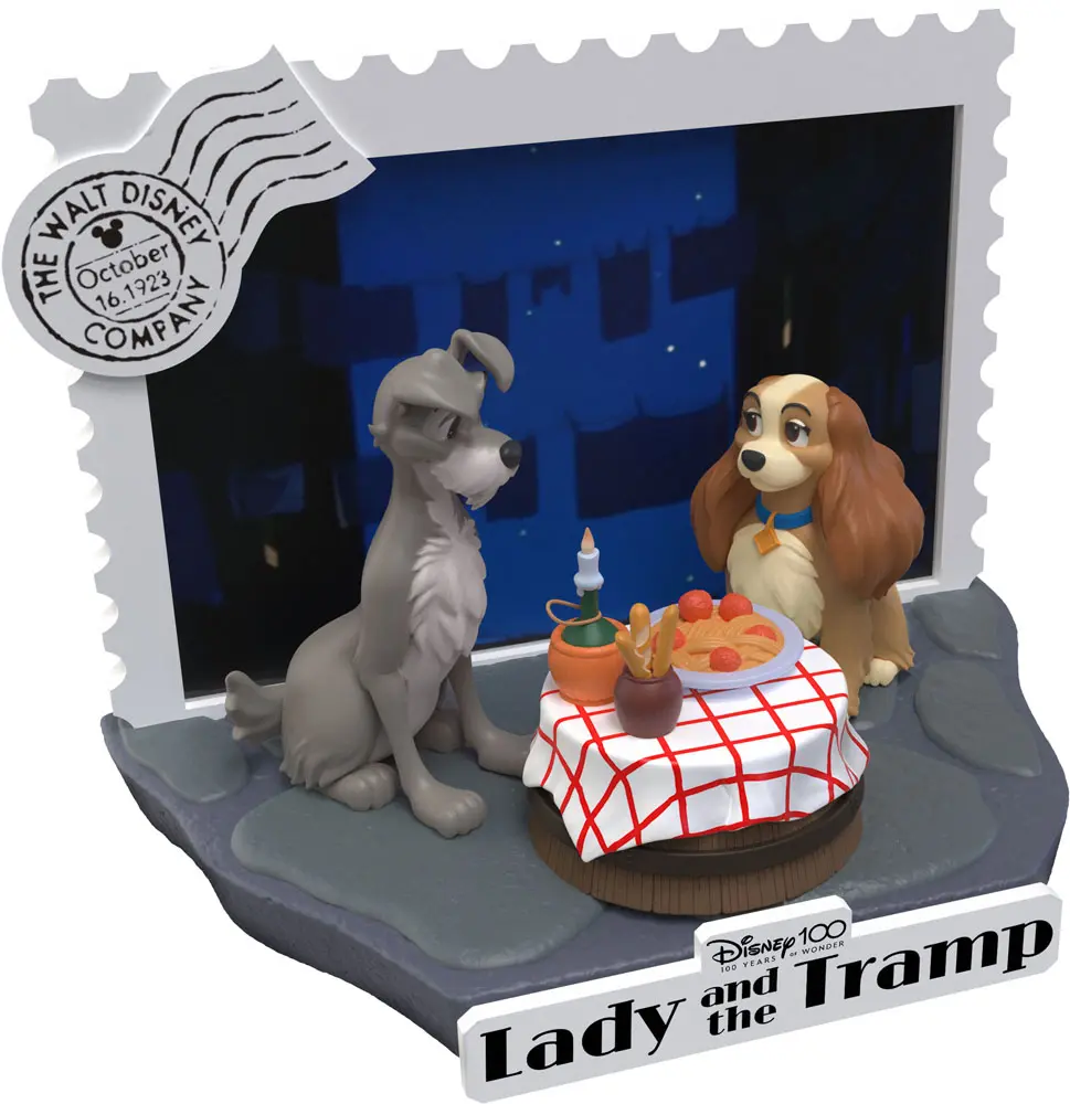 Disney 100th Anniversary D-Stage PVC Dioráma Lady And The Tramp 12 cm produktová fotografia