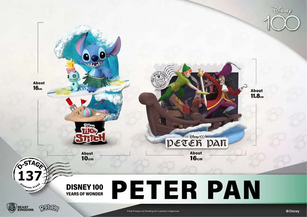 Disney 100th Anniversary D-Stage PVC Dioráma Peter Pan 12 cm produktová fotografia