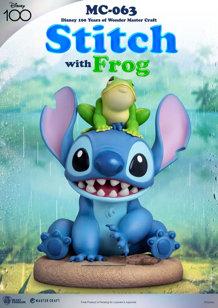 Disney 100th Master Craft Socha Stitch s Frog 34 cm produktová fotografia
