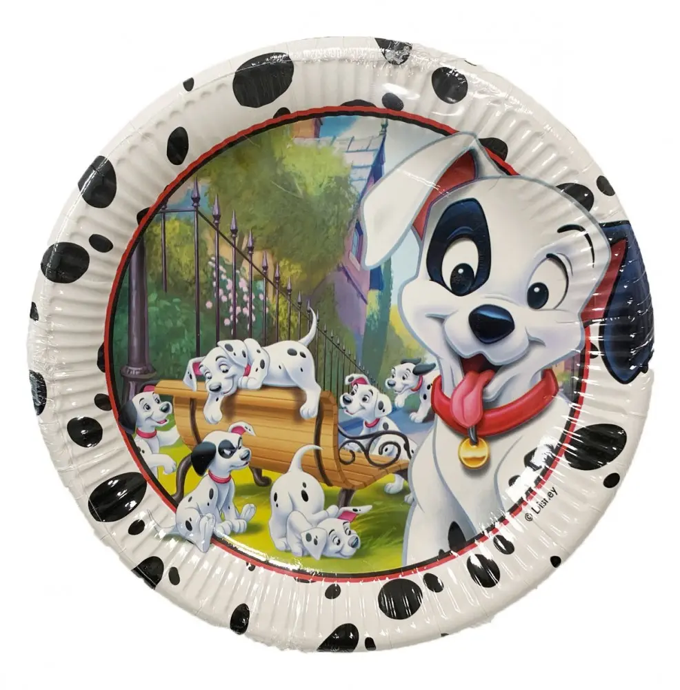 Disney 101 Dalmatians, Puppy papierové taniere 8 ks 23 cm produktová fotografia