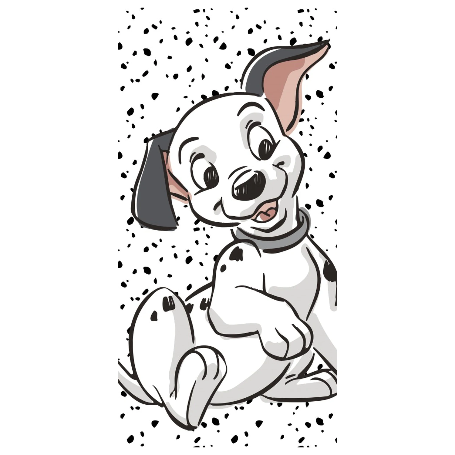 Disney 101 Dalmatians Biely uterák 70x140cm produktová fotografia