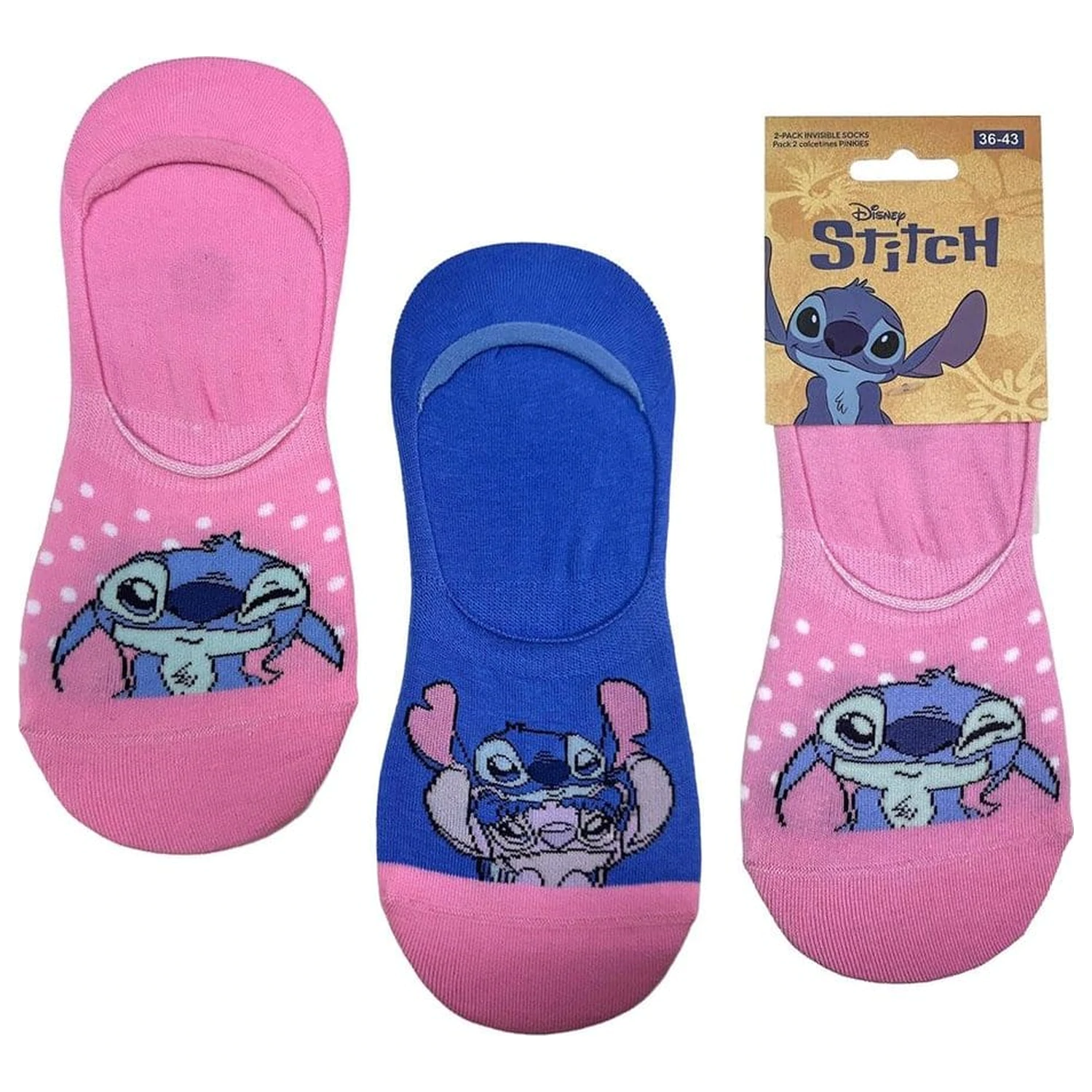 Disney ponožky 2-Pack Stitch Pinkies 36-43 produktová fotografia