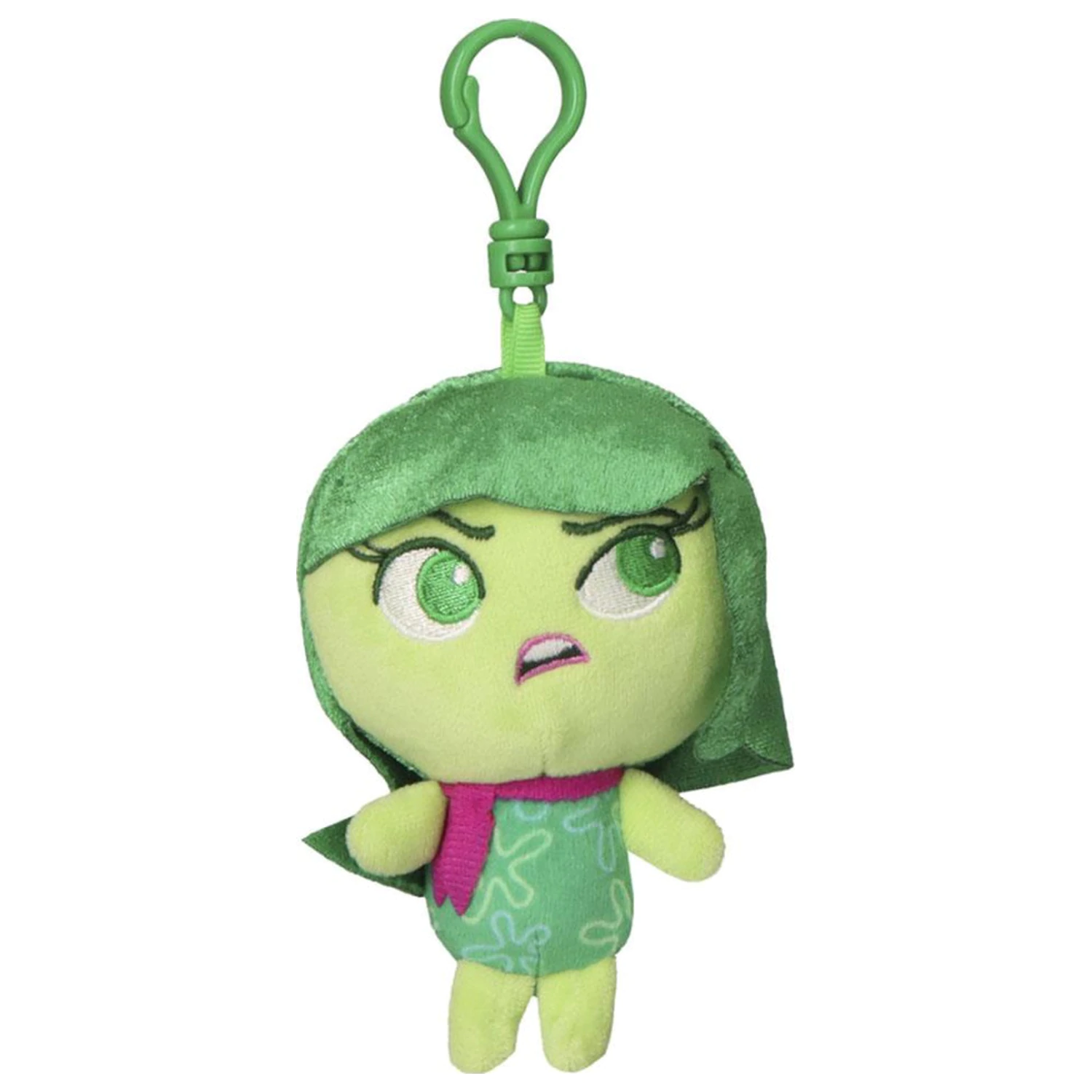 Disney Inside Out Disgust 3D plyšová figúrka s klipom, prívesok na tašku 12 cm produktová fotografia