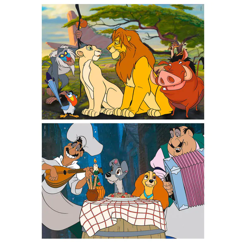 Disney Animals The Lion King + Lady and Trump puzzle 2 x 48 dielikov produktová fotografia