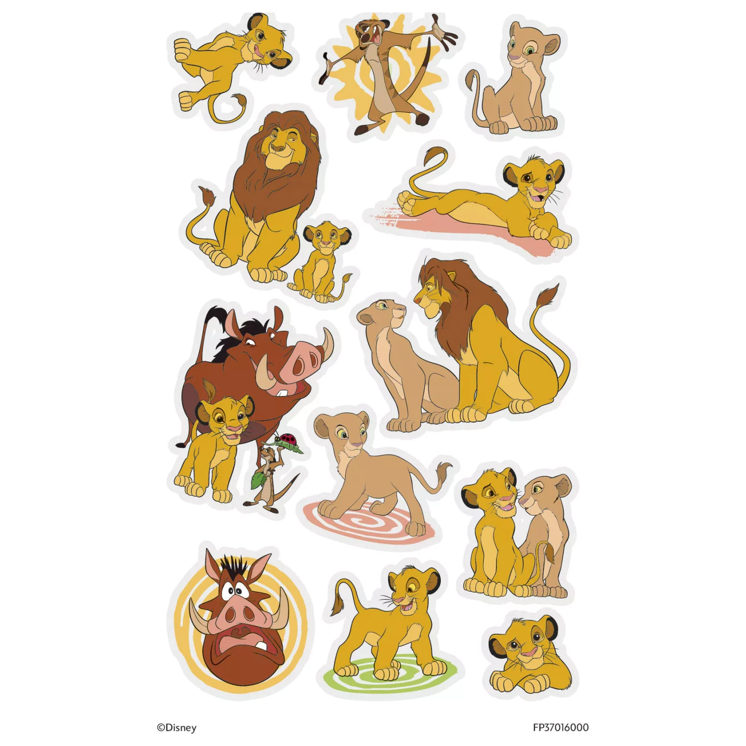 Disney The Lion King Fun tetovanie 12-dielna súprava produktová fotografia