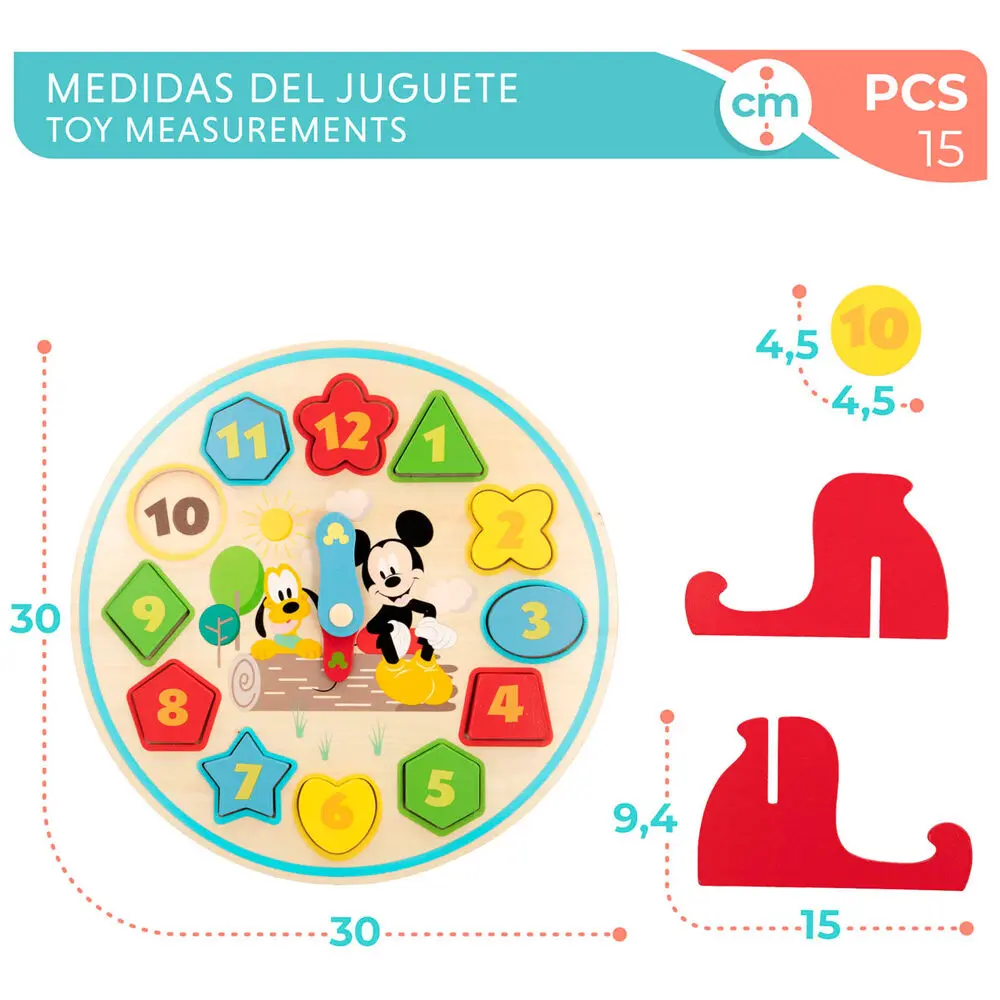Disney Baby drevené hodiny produktová fotografia