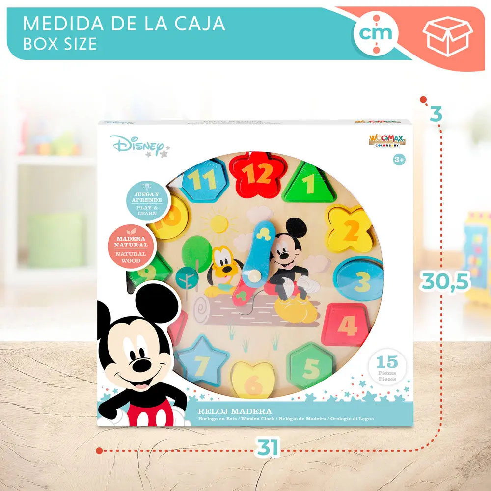 Disney Baby drevené hodiny produktová fotografia