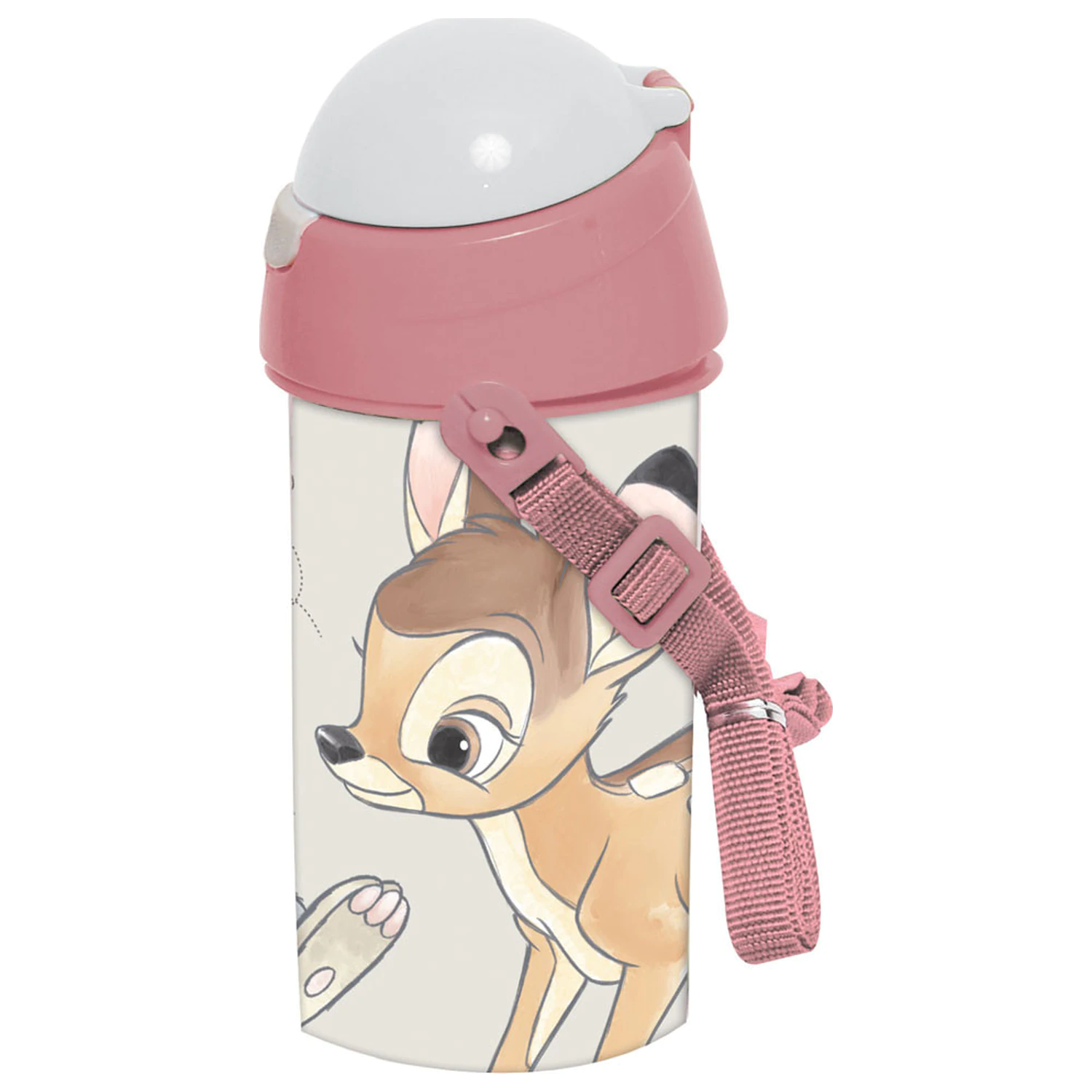 Disney Bambi Roztomilá plastová fľaša so slamkou s držiakom 500 ml produktová fotografia