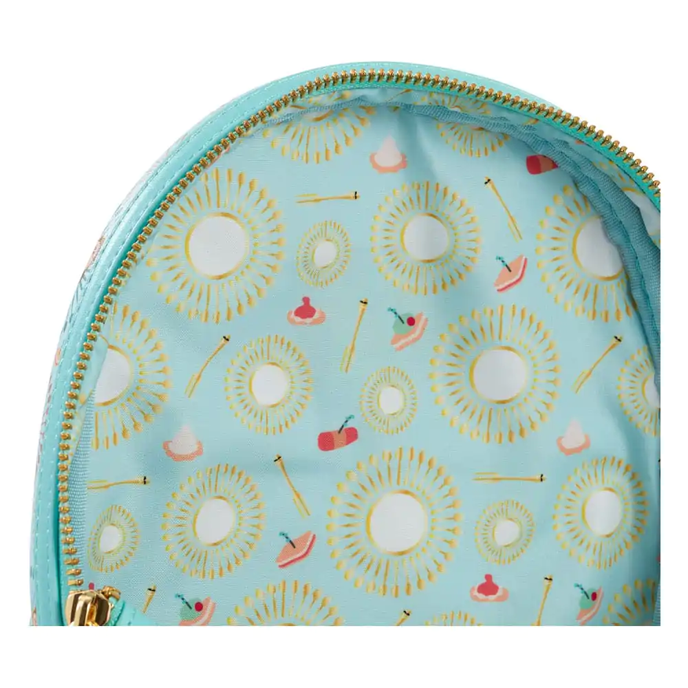 Disney by Loungefly Mini Ruksak Beauty and the Beast Be our guest AOP produktová fotografia