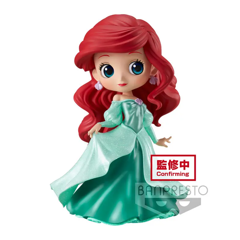 Disney Q Posket Mini Figúrka Ariel Hercegnő ruha Glitter Line 14 cm termékfotó