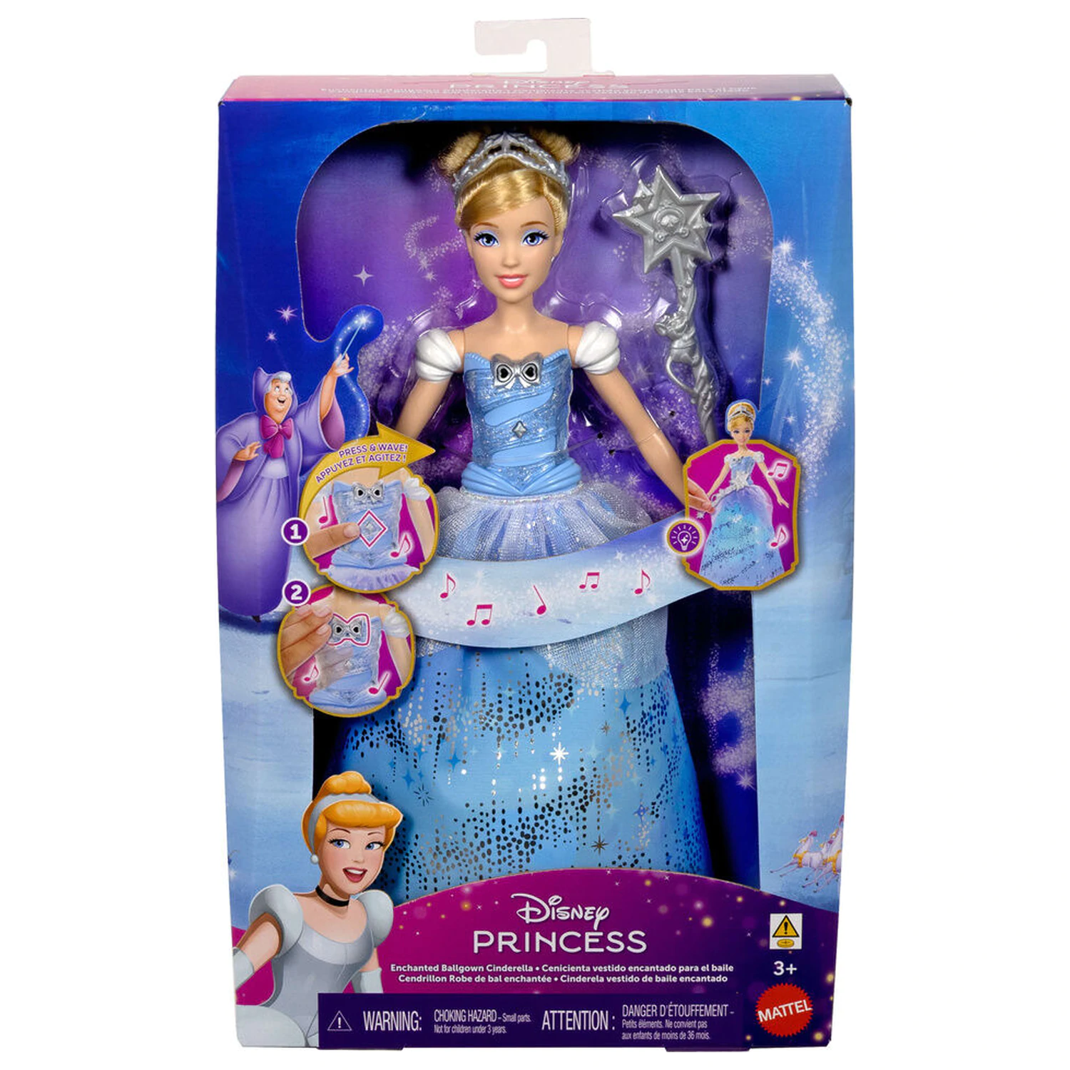 Disney Cinderella Enchanted Ballgown bábika Cinderella produktová fotografia