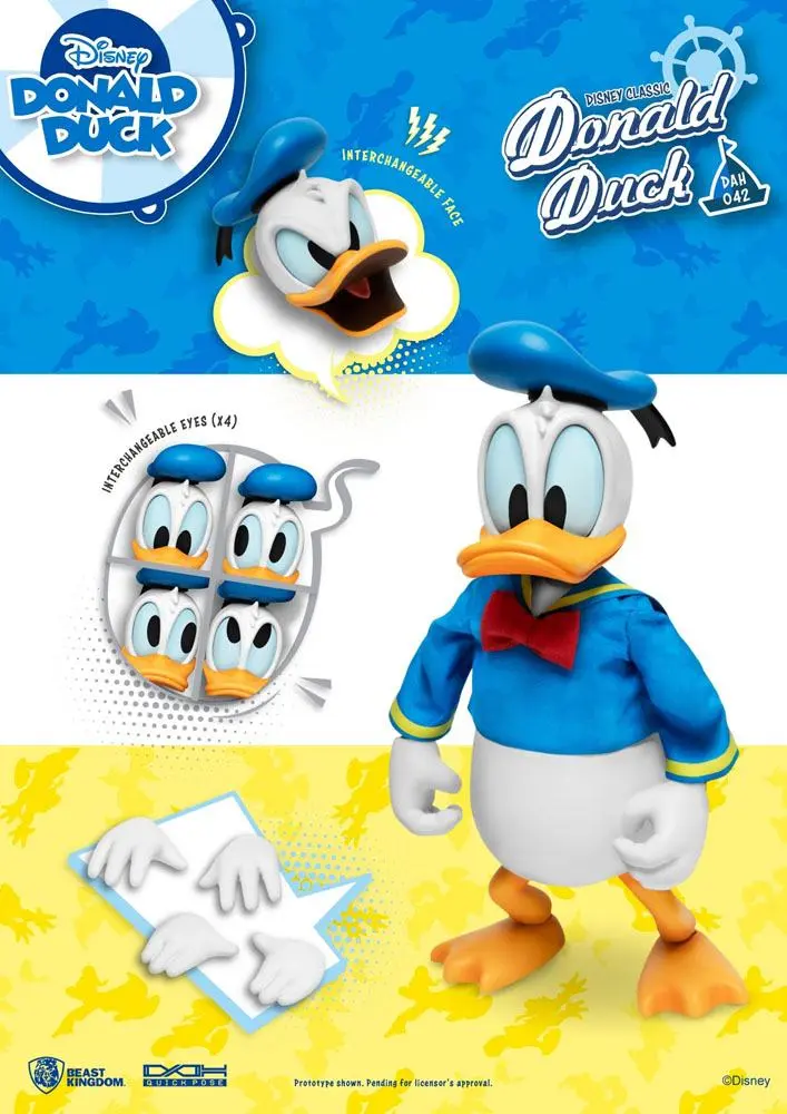 Disney Classic Dynamic 8ction Heroes akčná figúrka 1/9 Donald Duck Classic Version 16 cm produktová fotografia