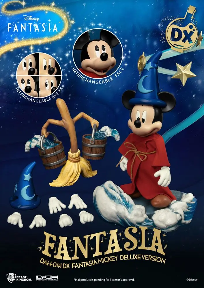 Disney Classic Dynamic 8ction Heroes akčná figúrka 1/9 Mickey Fantasia Deluxe verzia 21 cm termékfotó