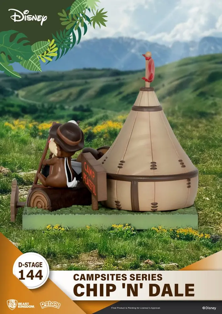 Disney D-Stage Campsite Series PVC Dioráma Chip & Dale 10 cm produktová fotografia