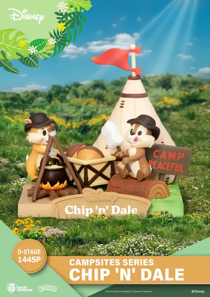 Disney D-Stage Campsite Series PVC Dioráma Chip &amp; Dale Special Edition 10 cm produktová fotografia