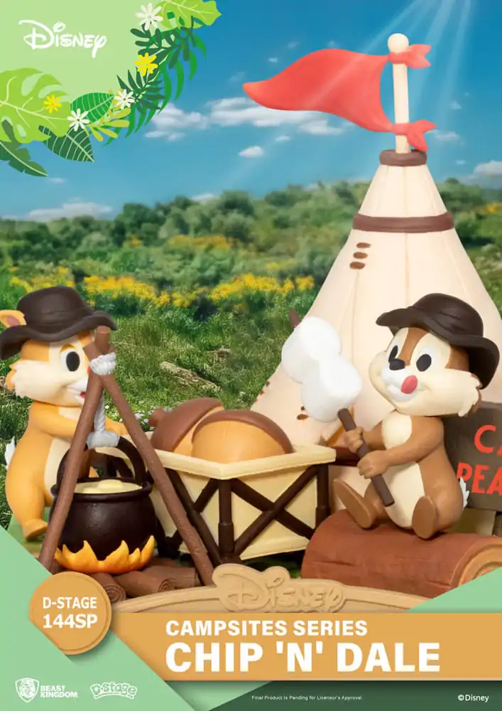 Disney D-Stage Campsite Series PVC Dioráma Chip &amp; Dale Special Edition 10 cm produktová fotografia