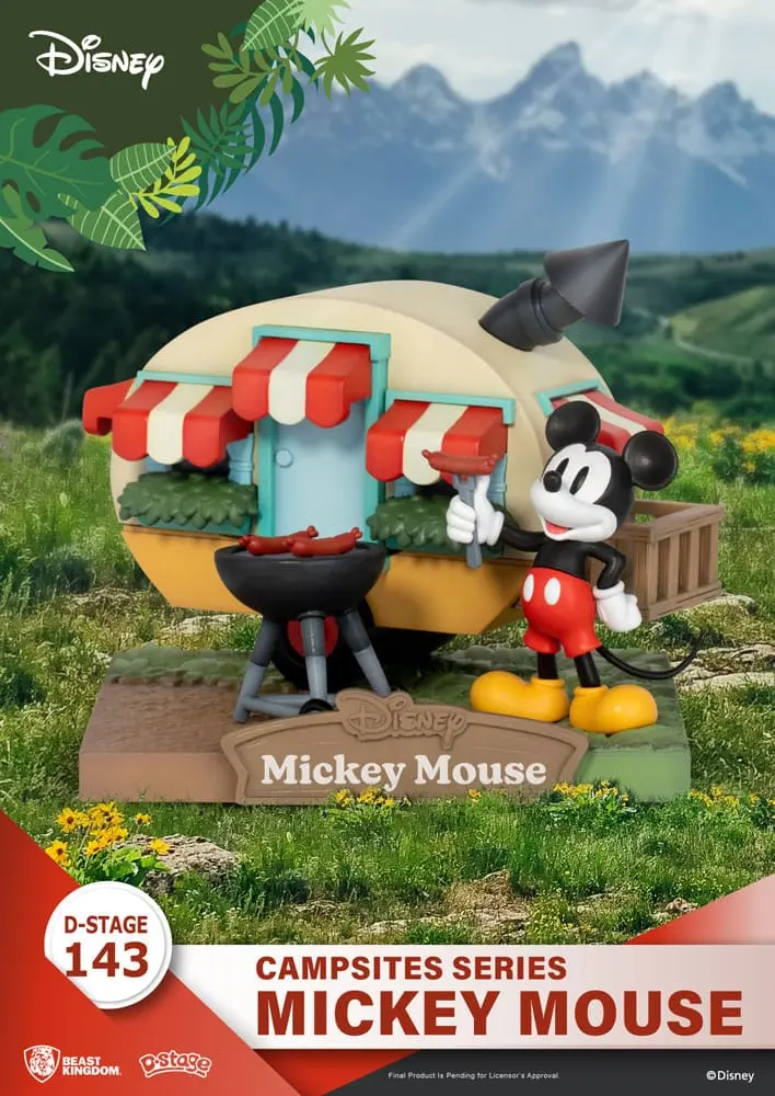 Disney D-Stage Campsite Series PVC Dioráma Mickey Mouse 10 cm produktová fotografia