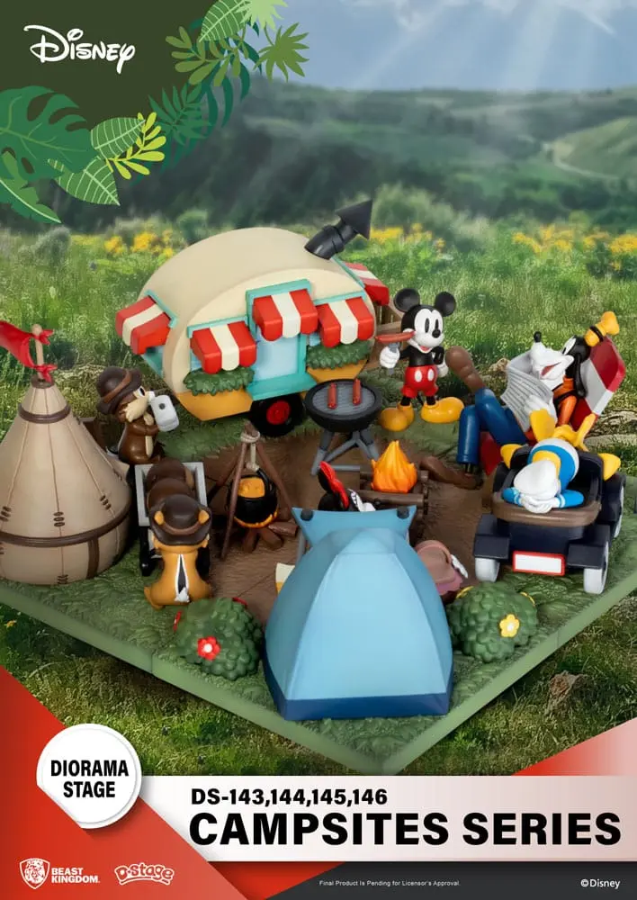 Disney D-Stage Campsite Series PVC Dioráma Mickey Mouse 10 cm produktová fotografia