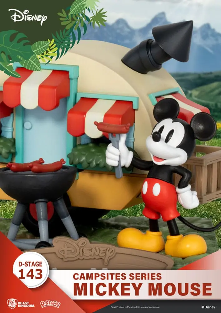 Disney D-Stage Campsite Series PVC Dioráma Mickey Mouse 10 cm produktová fotografia
