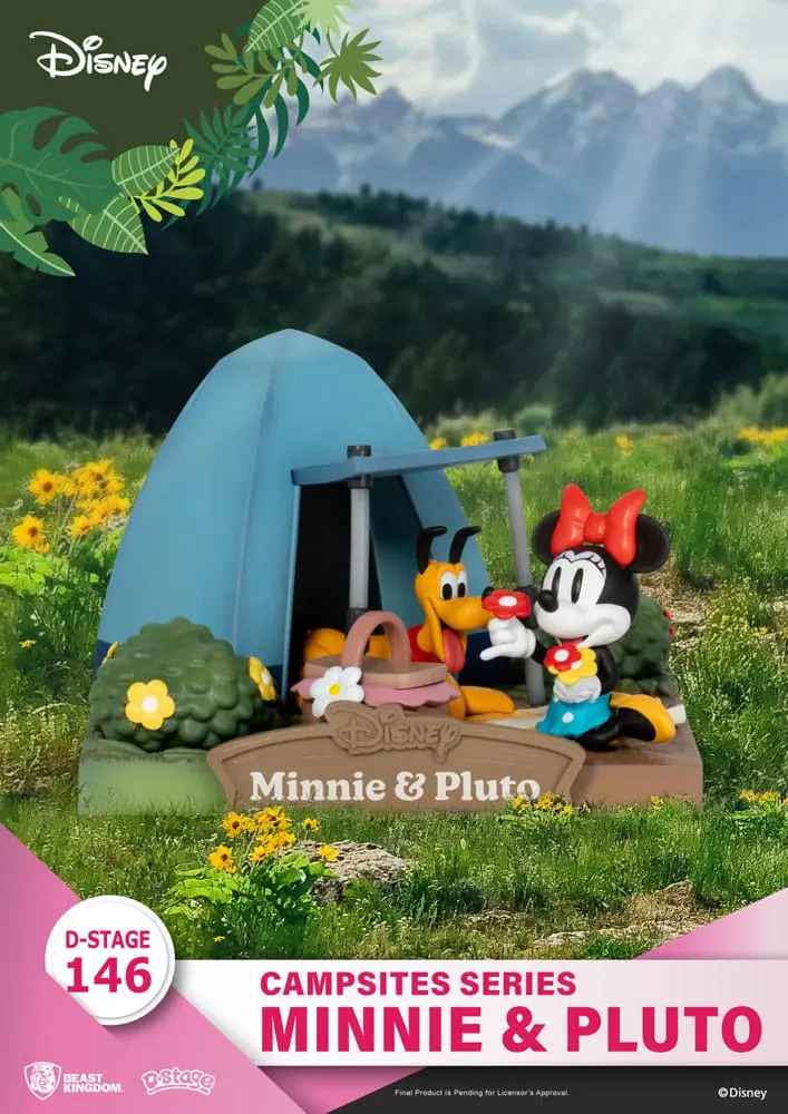 Disney D-Stage Campsite Series PVC Dioráma Mini &amp; Pluto 10 cm produktová fotografia