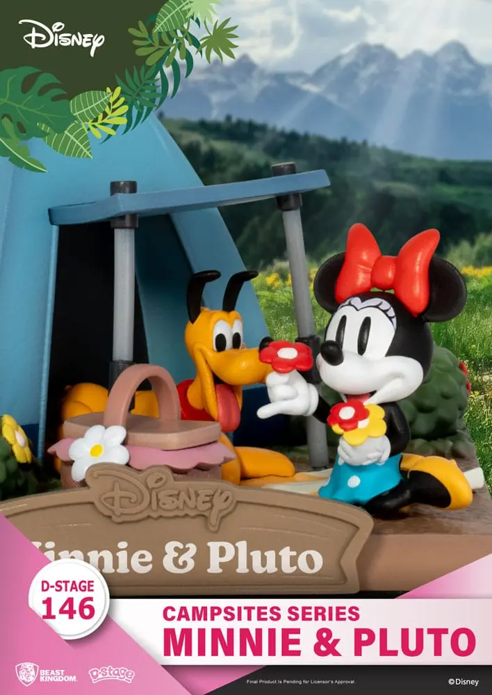 Disney D-Stage Campsite Series PVC Dioráma Mini &amp; Pluto 10 cm produktová fotografia