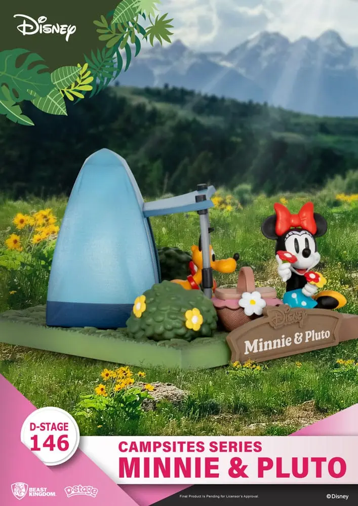Disney D-Stage Campsite Series PVC Dioráma Mini &amp; Pluto 10 cm produktová fotografia