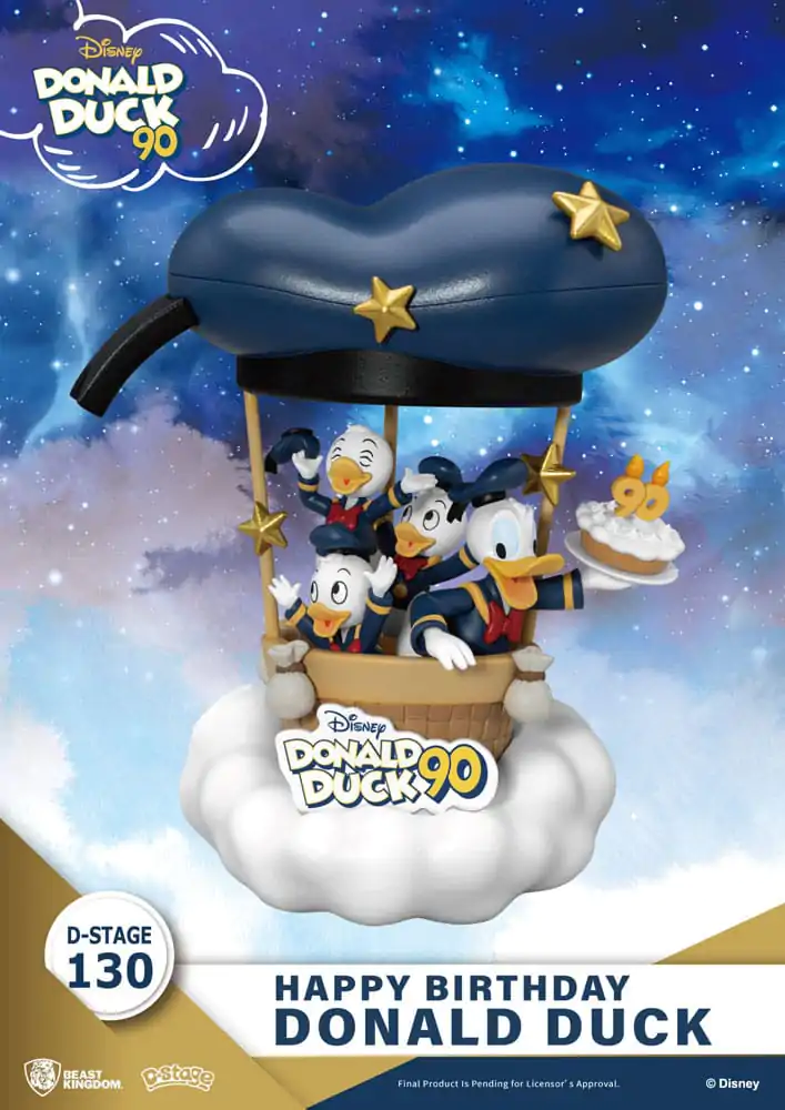 Disney D-Stage PVC Dioráma Donald Duck 90th-Happy Birthday 14 cm produktová fotografia