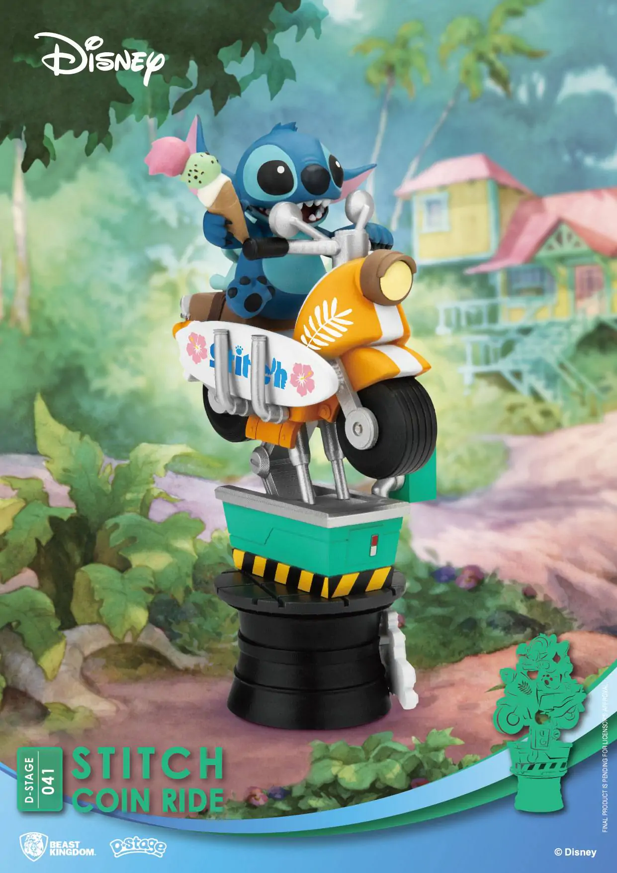 Disney D-Stage PVC Dioráma Stitch Coin Ride 16 cm produktová fotografia
