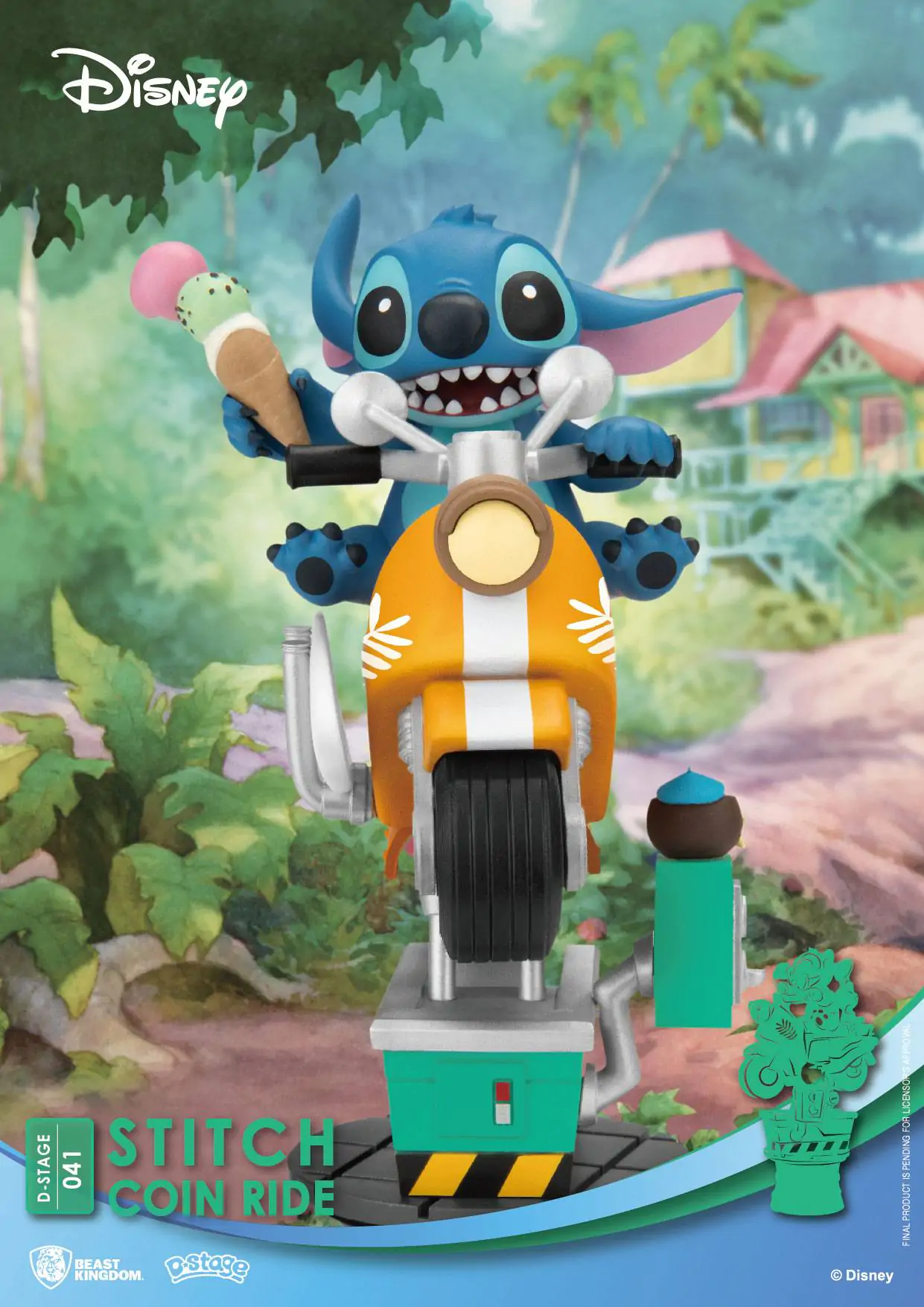 Disney D-Stage PVC Dioráma Stitch Coin Ride 16 cm produktová fotografia
