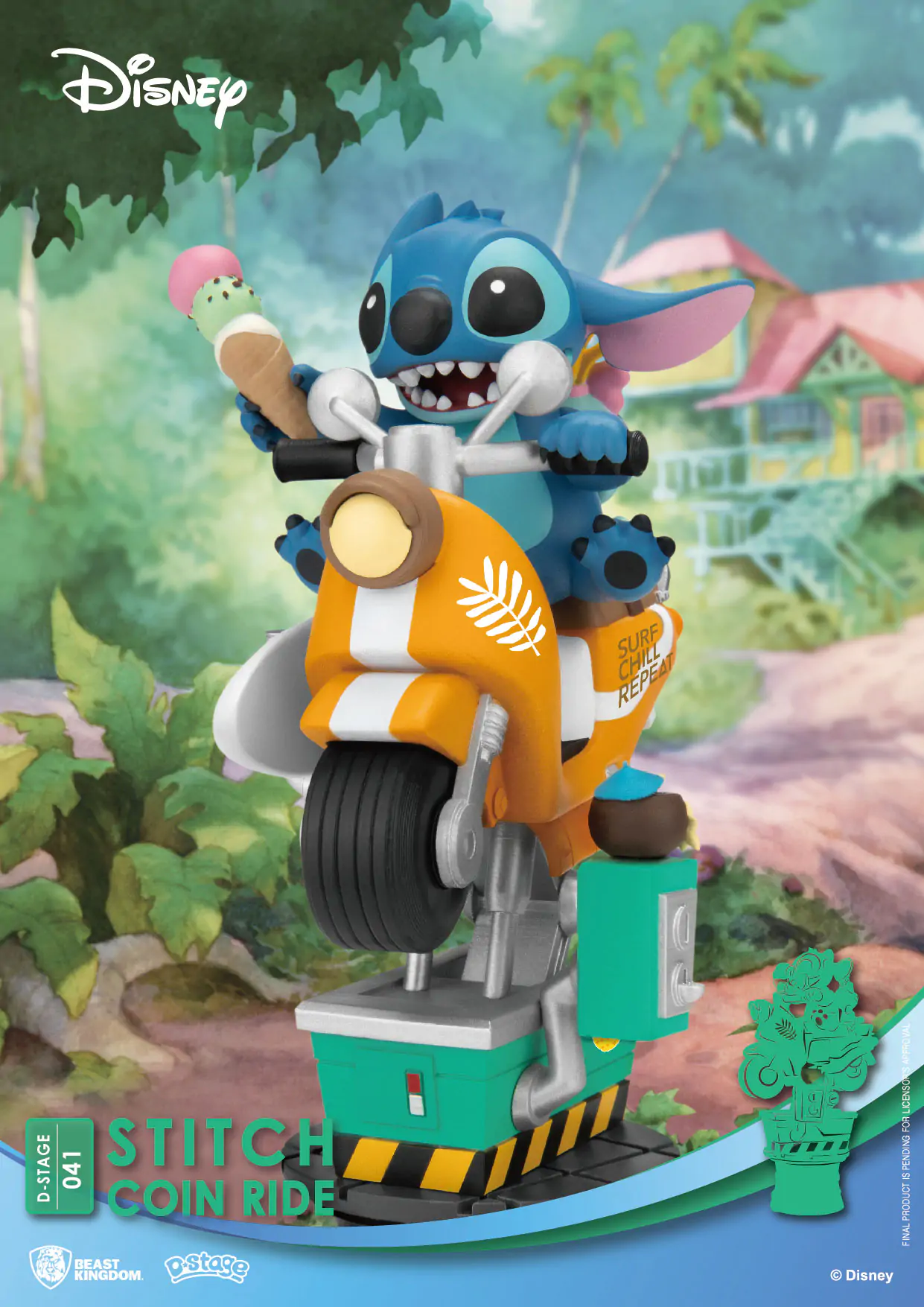 Disney D-Stage PVC Dioráma Stitch Coin Ride 16 cm produktová fotografia