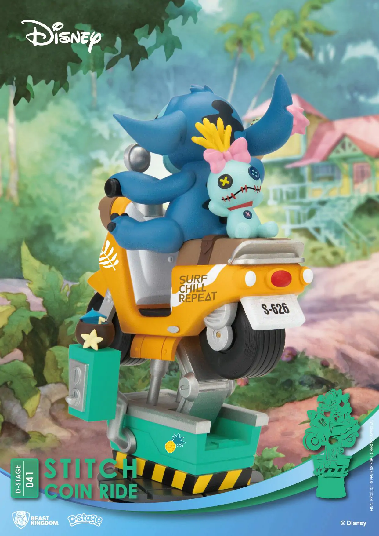 Disney D-Stage PVC Dioráma Stitch Coin Ride 16 cm produktová fotografia