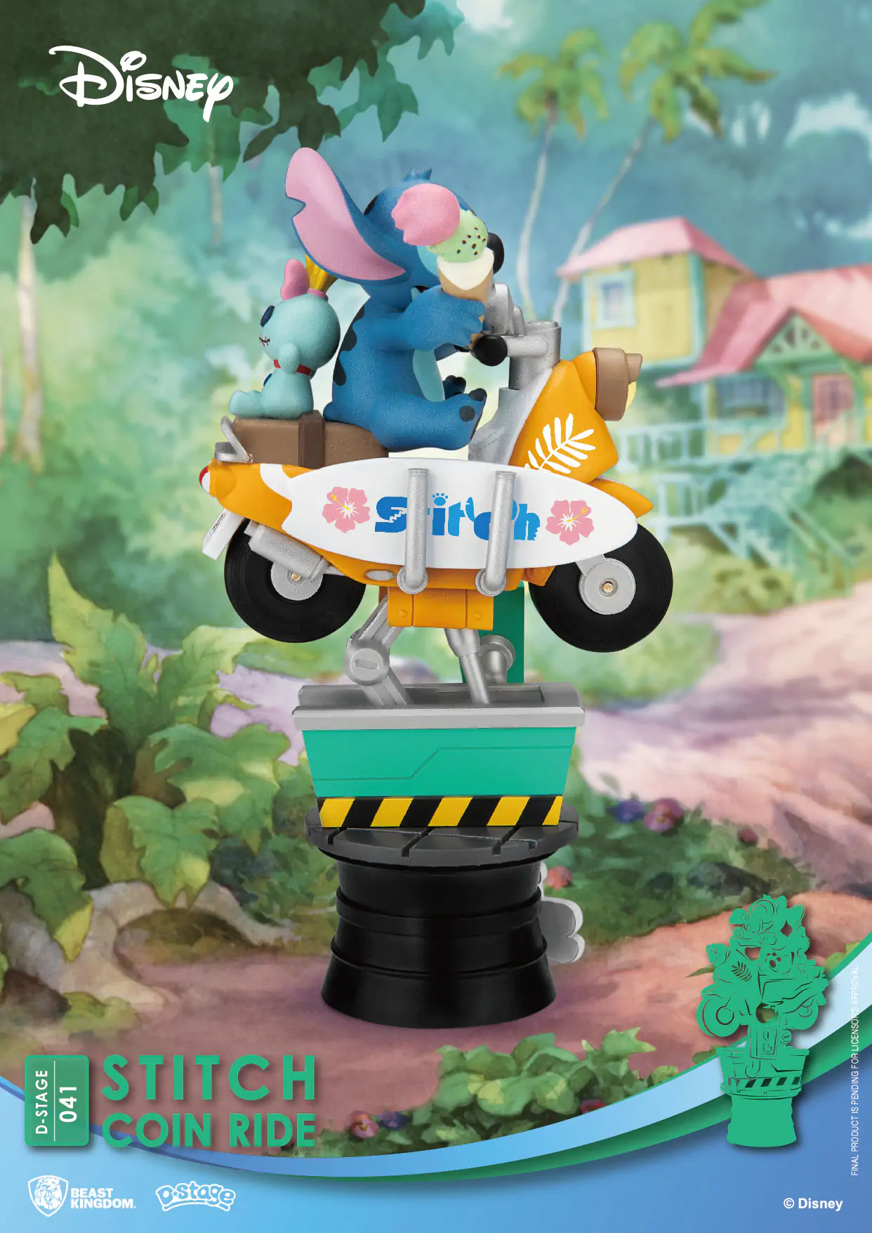 Disney D-Stage PVC Dioráma Stitch Coin Ride 16 cm produktová fotografia