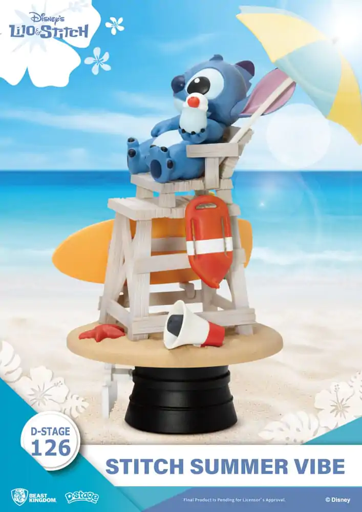 Disney D-Stage PVC Dioráma Stitch Summer Vibe 16 cm produktová fotografia
