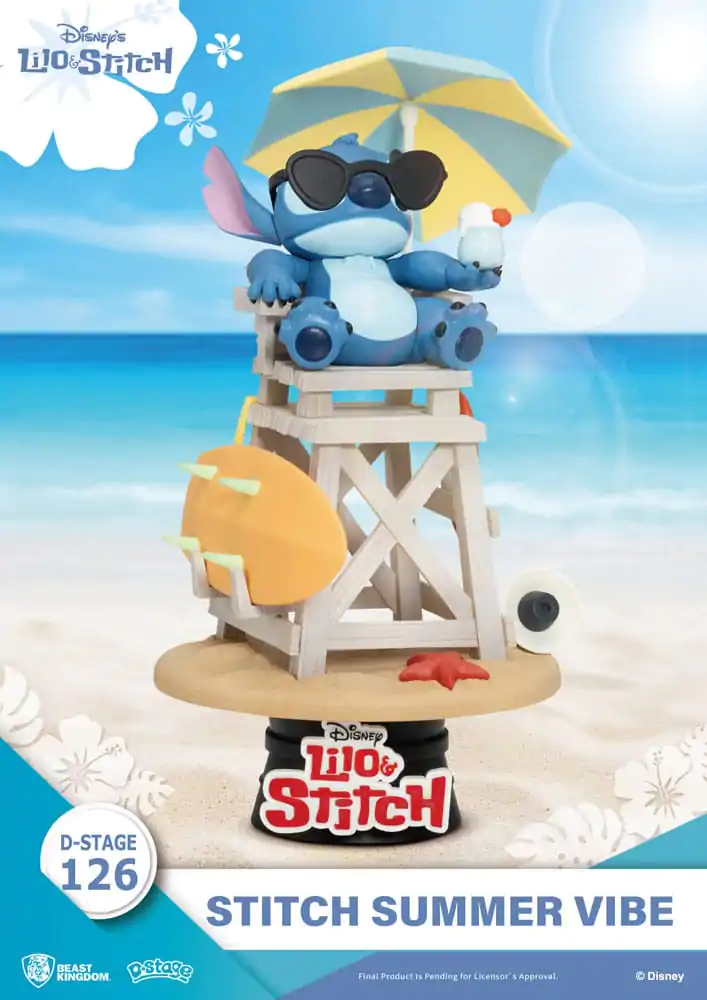 Disney D-Stage PVC Dioráma Stitch Summer Vibe 16 cm produktová fotografia