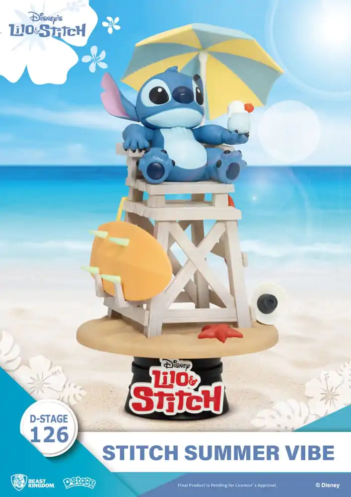 Disney D-Stage PVC Dioráma Stitch Summer Vibe 16 cm produktová fotografia