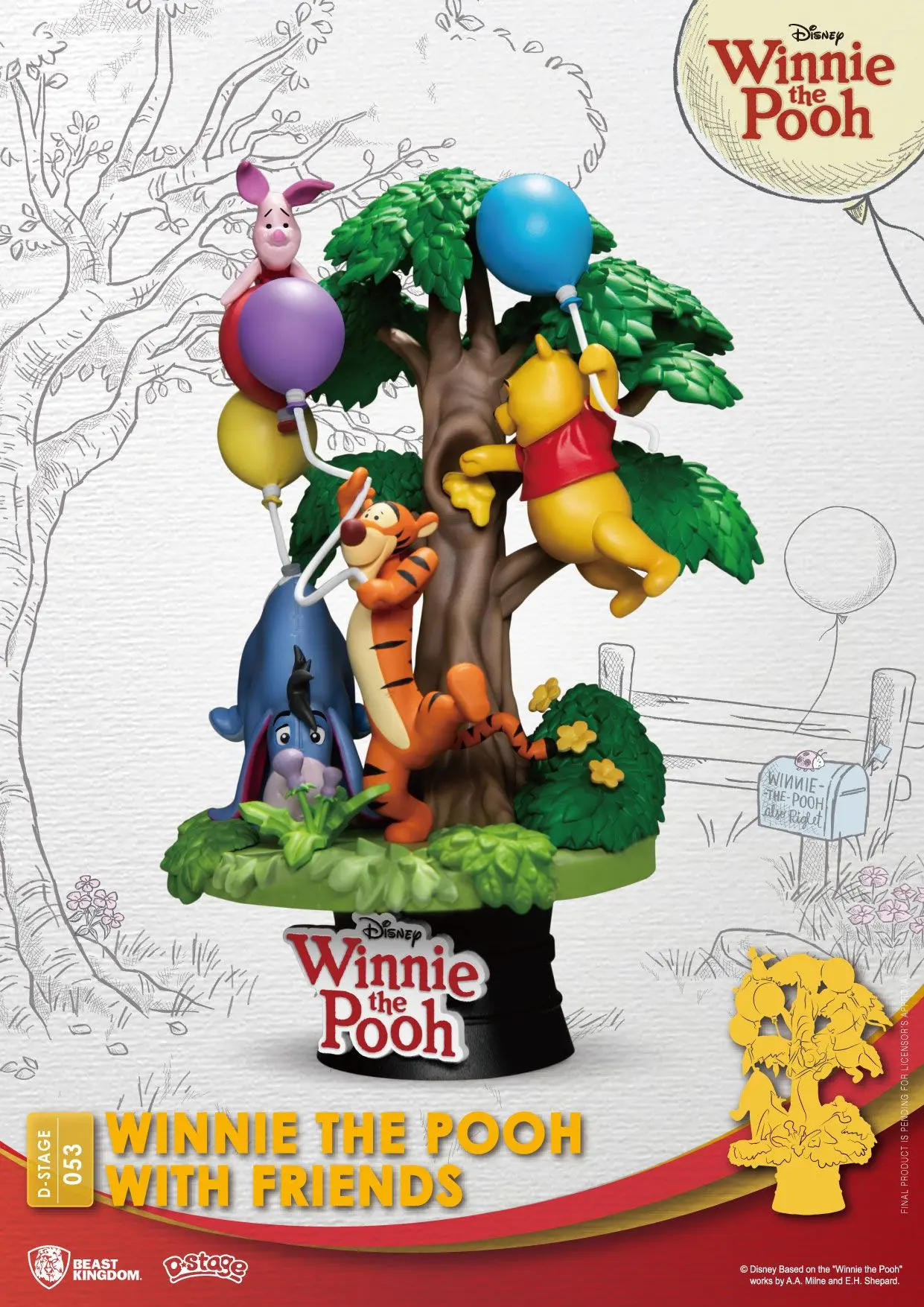 Disney D-Stage PVC Dioráma Winnie The Pooh With Friends 16 cm produktová fotografia
