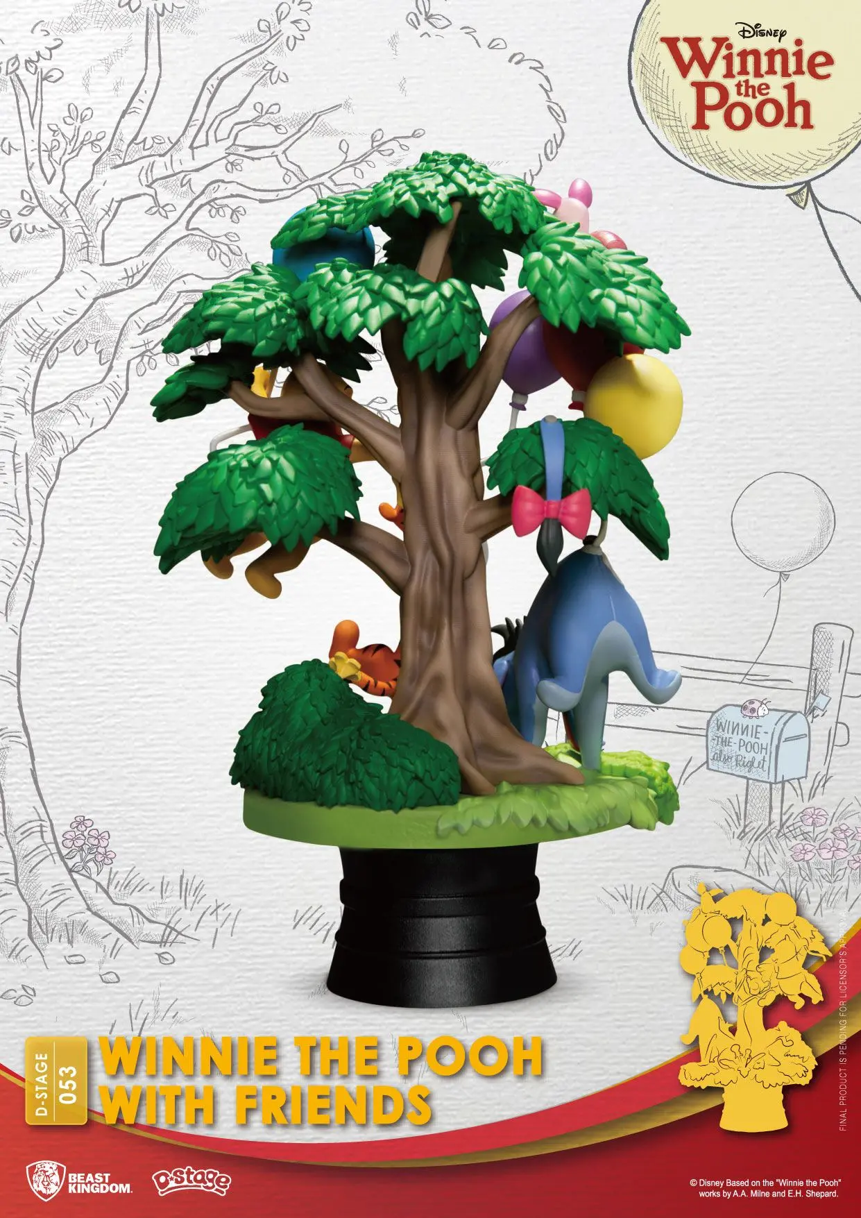 Disney D-Stage PVC Dioráma Winnie The Pooh With Friends 16 cm produktová fotografia