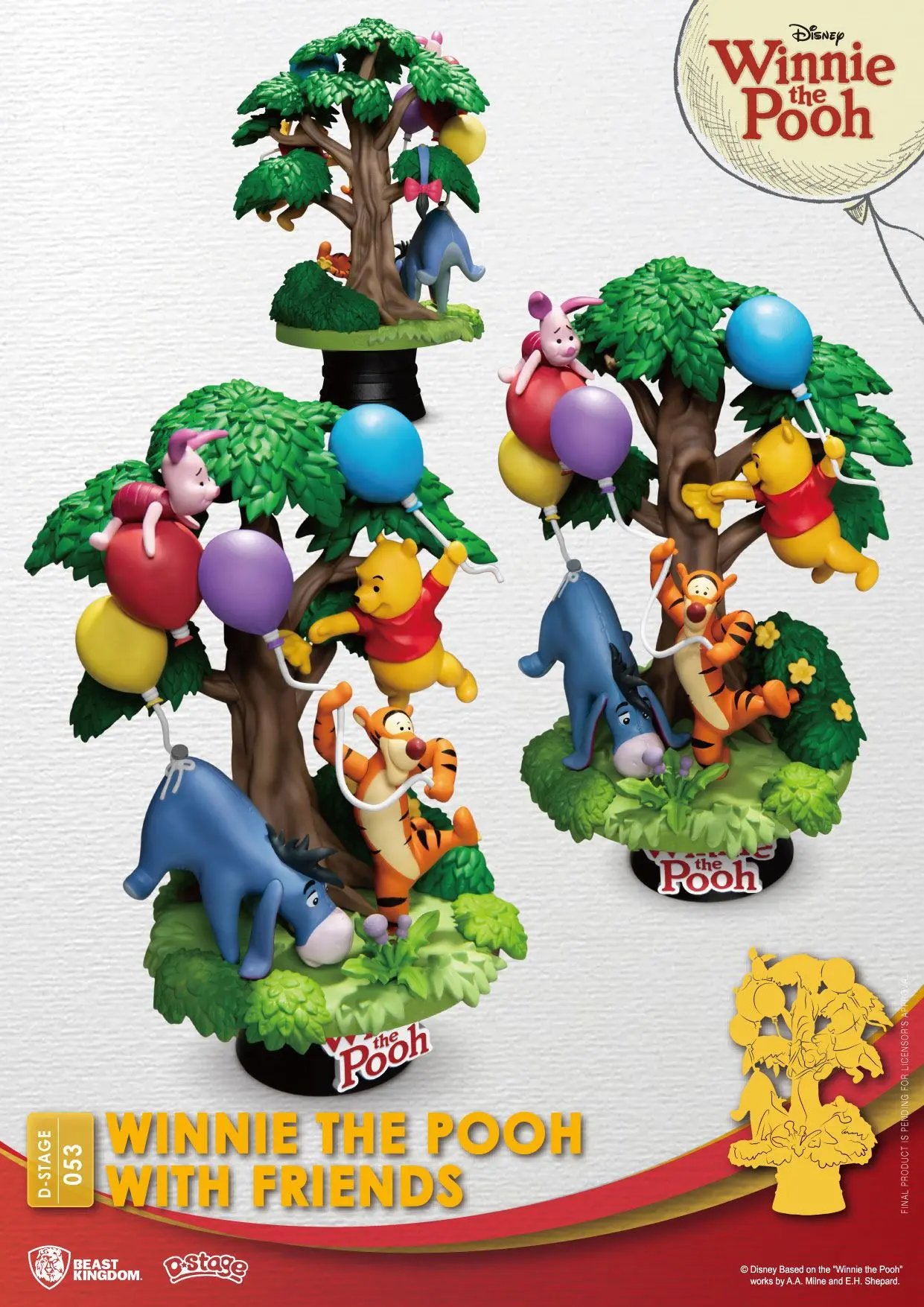 Disney D-Stage PVC Dioráma Winnie The Pooh With Friends 16 cm produktová fotografia