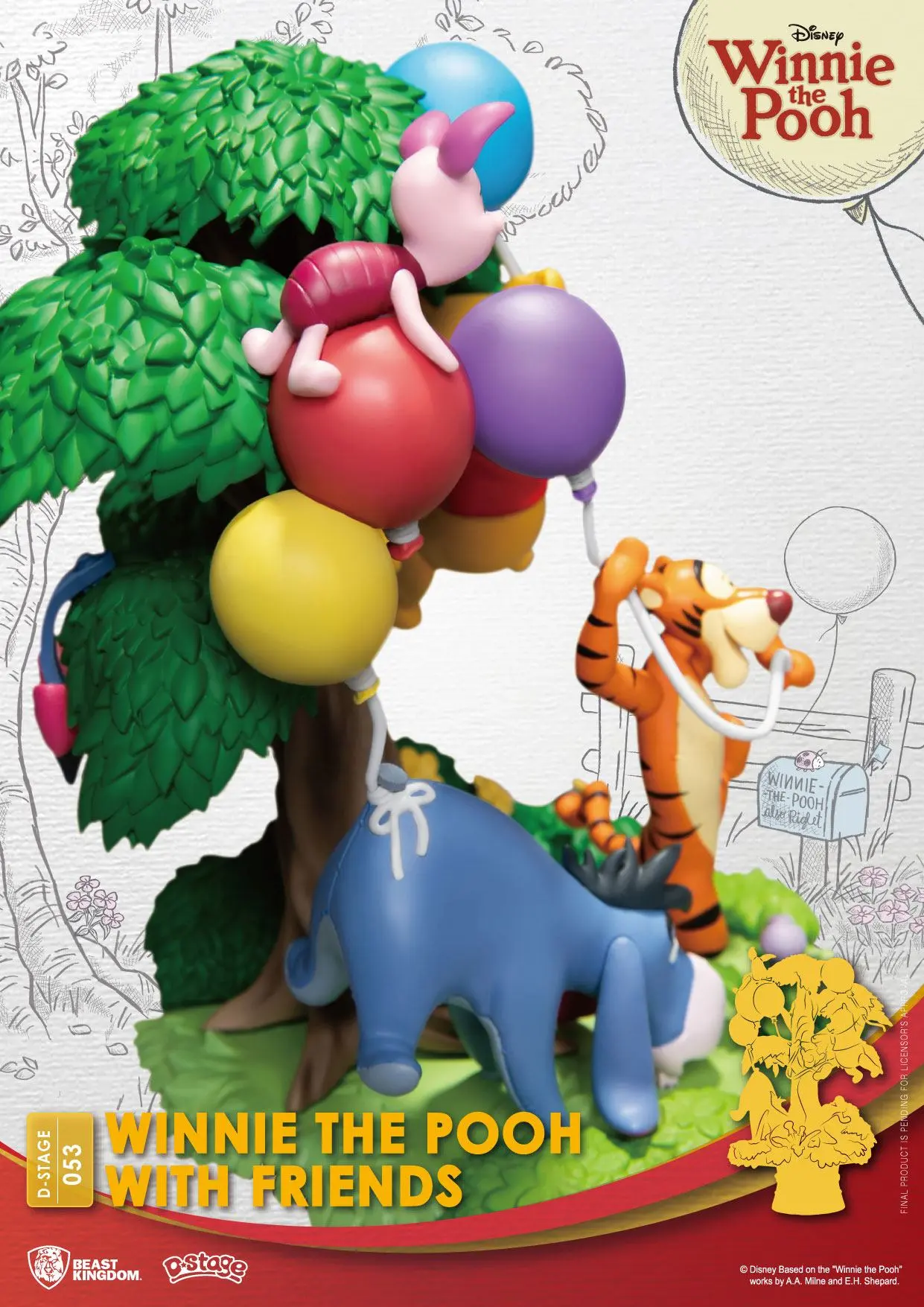 Disney D-Stage PVC Dioráma Winnie The Pooh With Friends 16 cm produktová fotografia