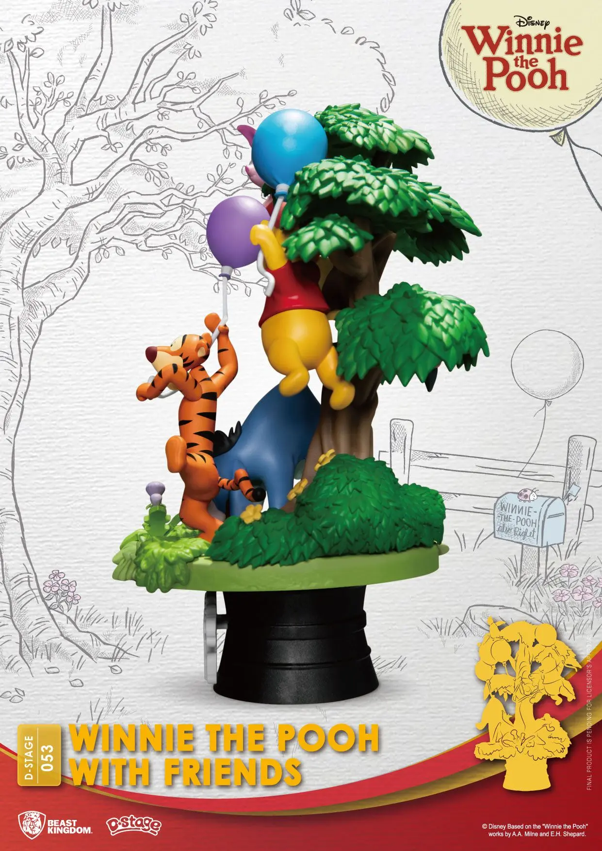 Disney D-Stage PVC Dioráma Winnie The Pooh With Friends 16 cm produktová fotografia