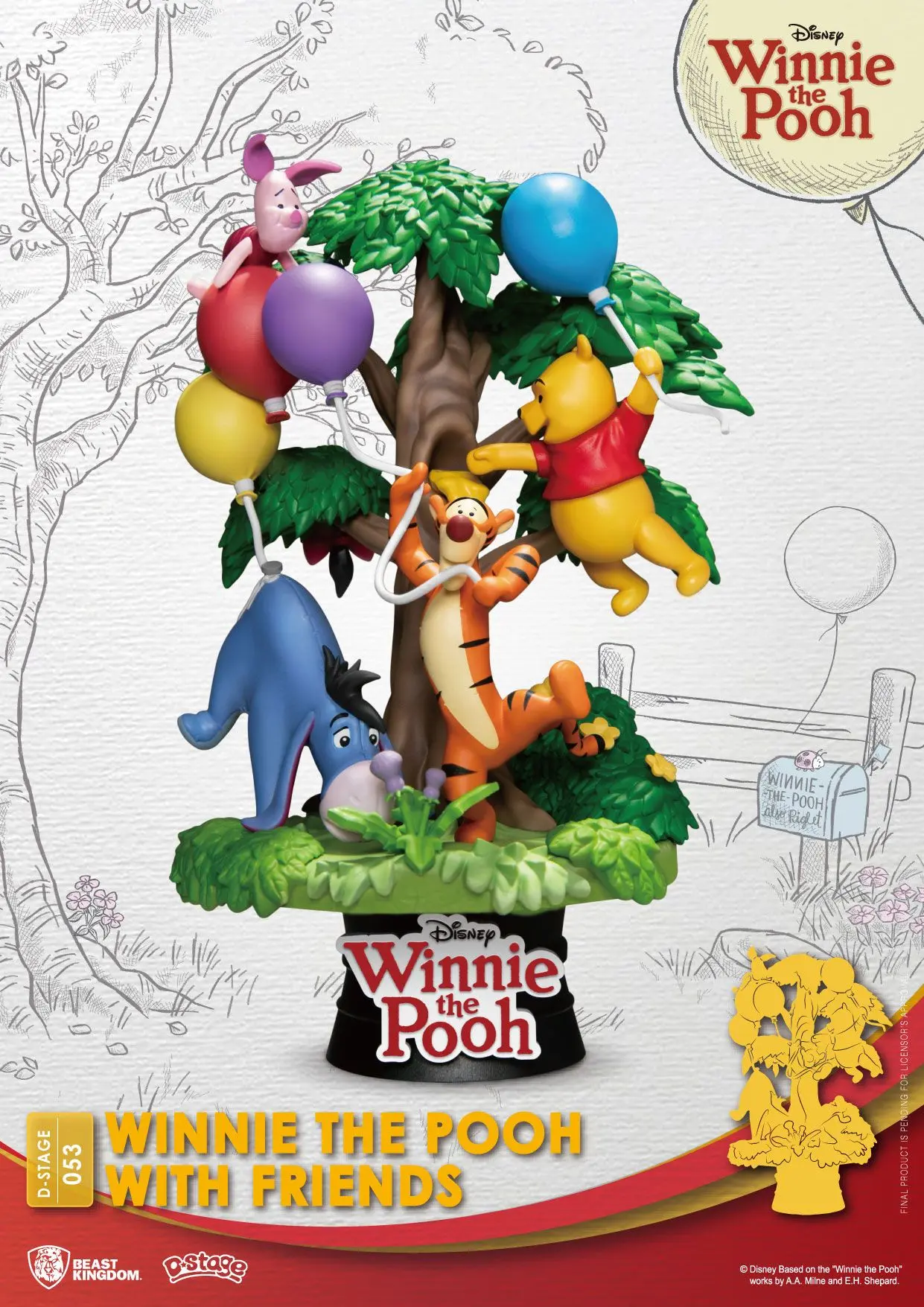 Disney D-Stage PVC Dioráma Winnie The Pooh With Friends 16 cm produktová fotografia